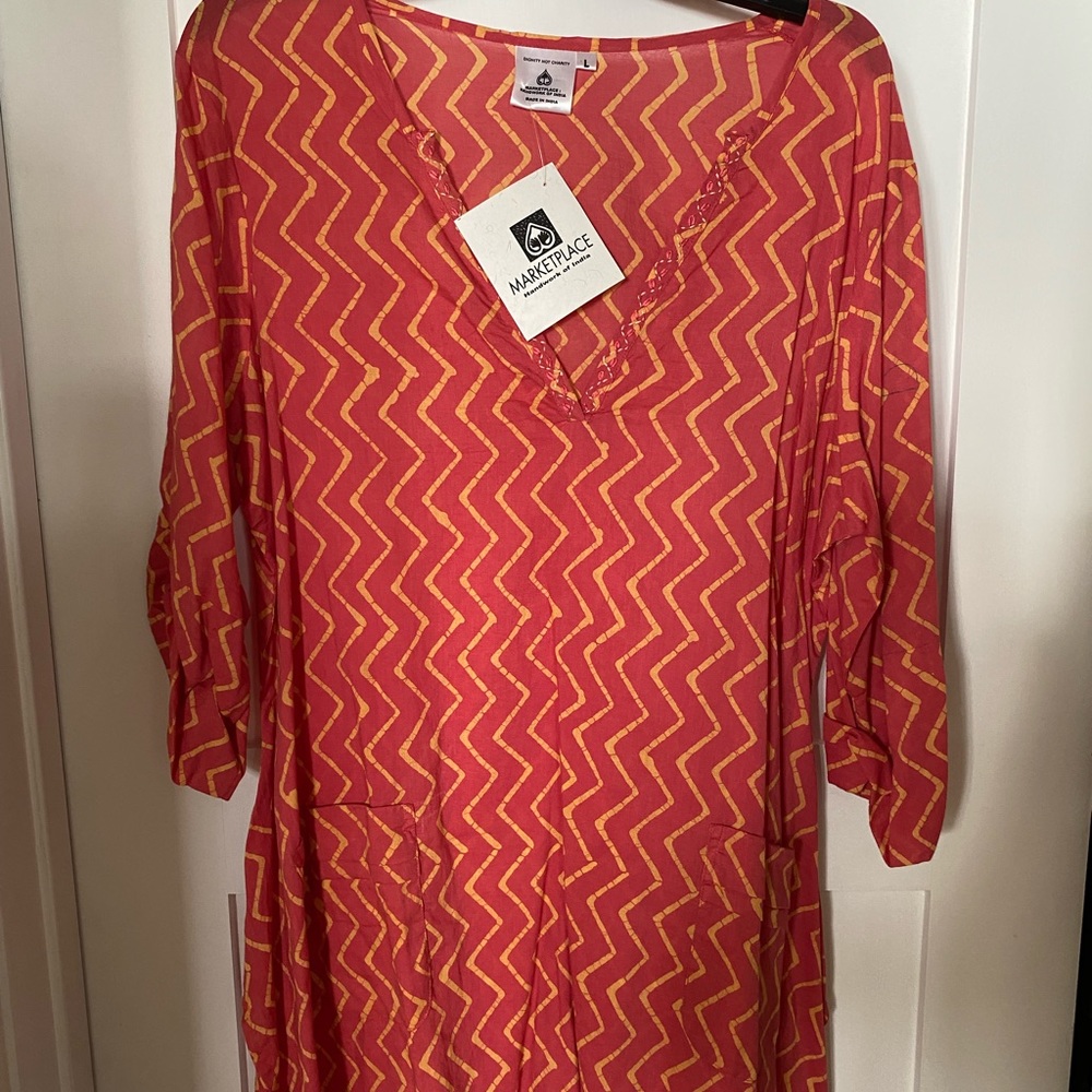 Marketplace Handwork of India Tunic, Size L, New With Tags